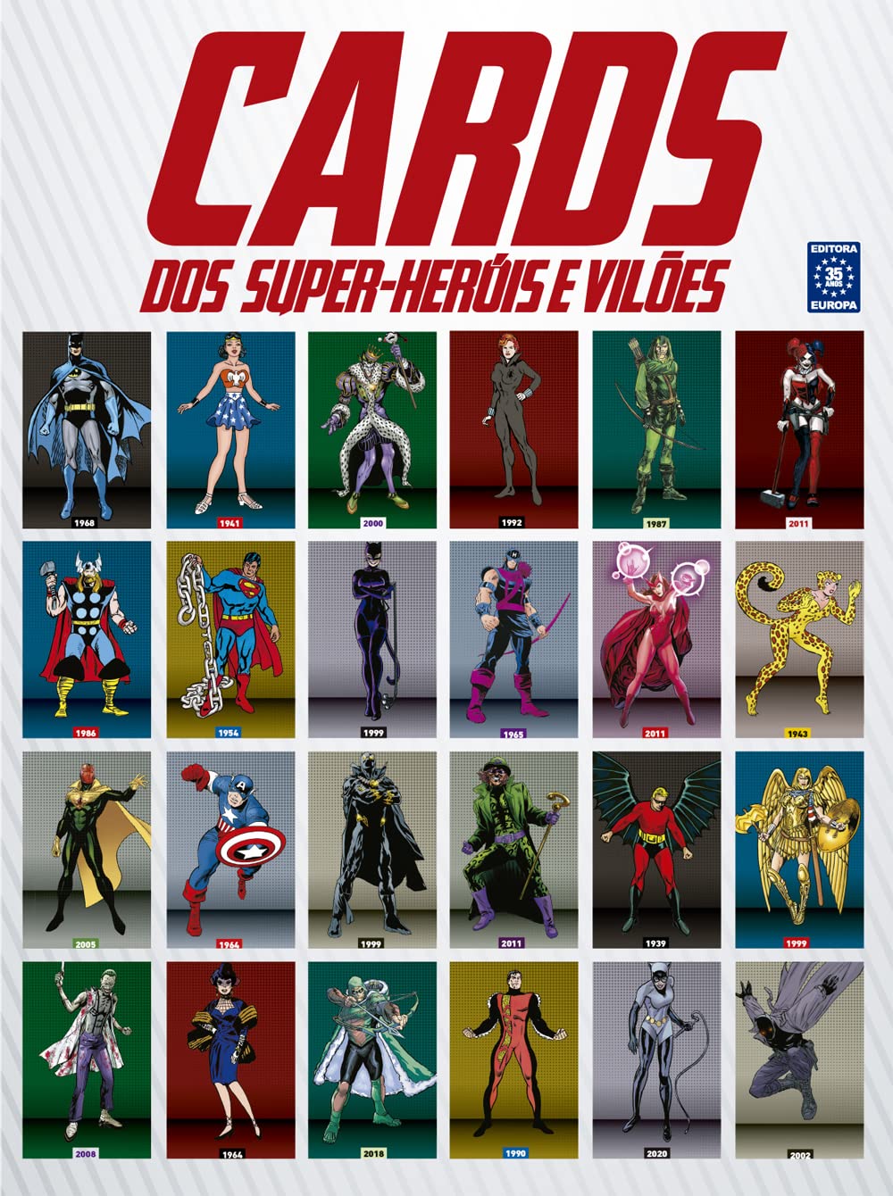 CARDs dos Super-Heróis e Vilões