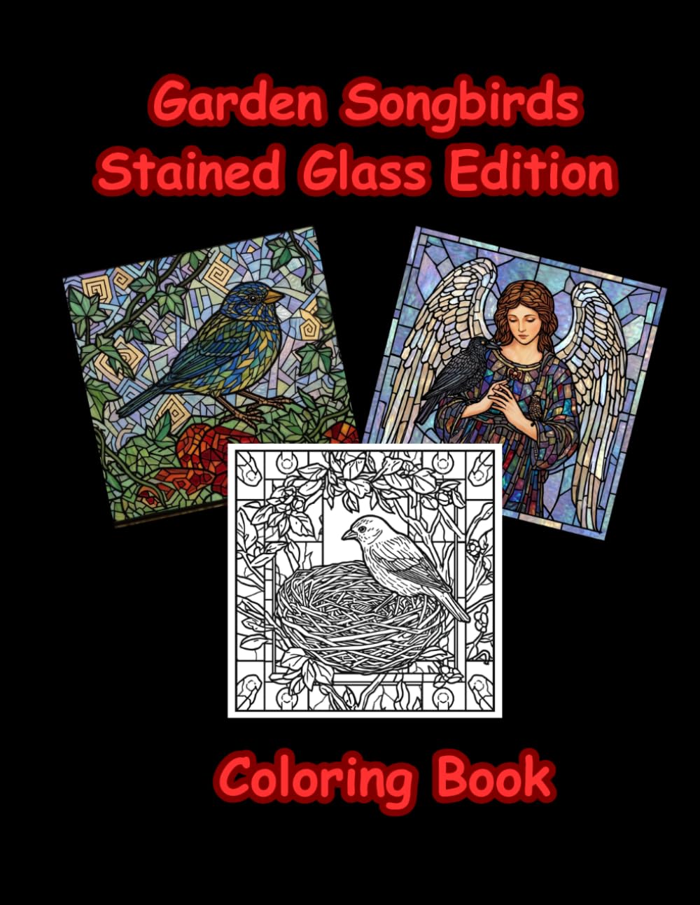 Garden Songbirds Stained Glass Coloring Book: Bold and Easy Designs for Adults and Seniors Large Print Nature Patterns for Stress Relief, Relaxation... (The Stained Glass Art Coloring Series) baixar livro de graça