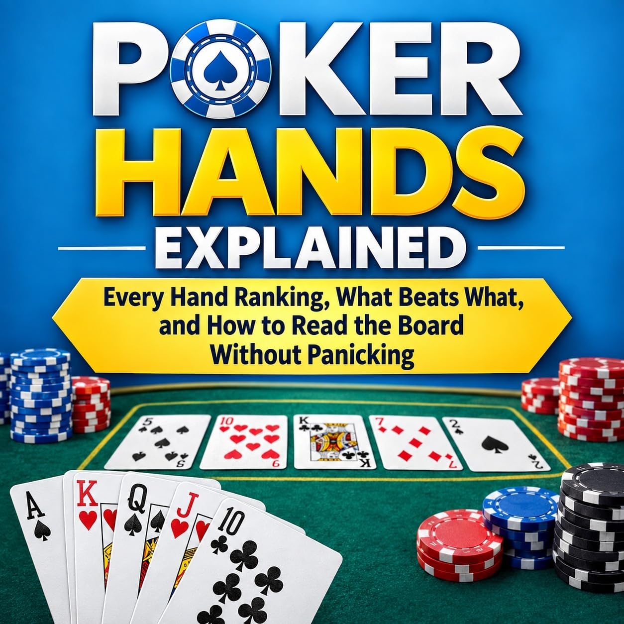 ler totalmente Poker Hands Explained [illustrated]: Every Hand Ranking, What Beats What, and How to Read the Board Without Panicking (Play Poker Properly) (English Edition)