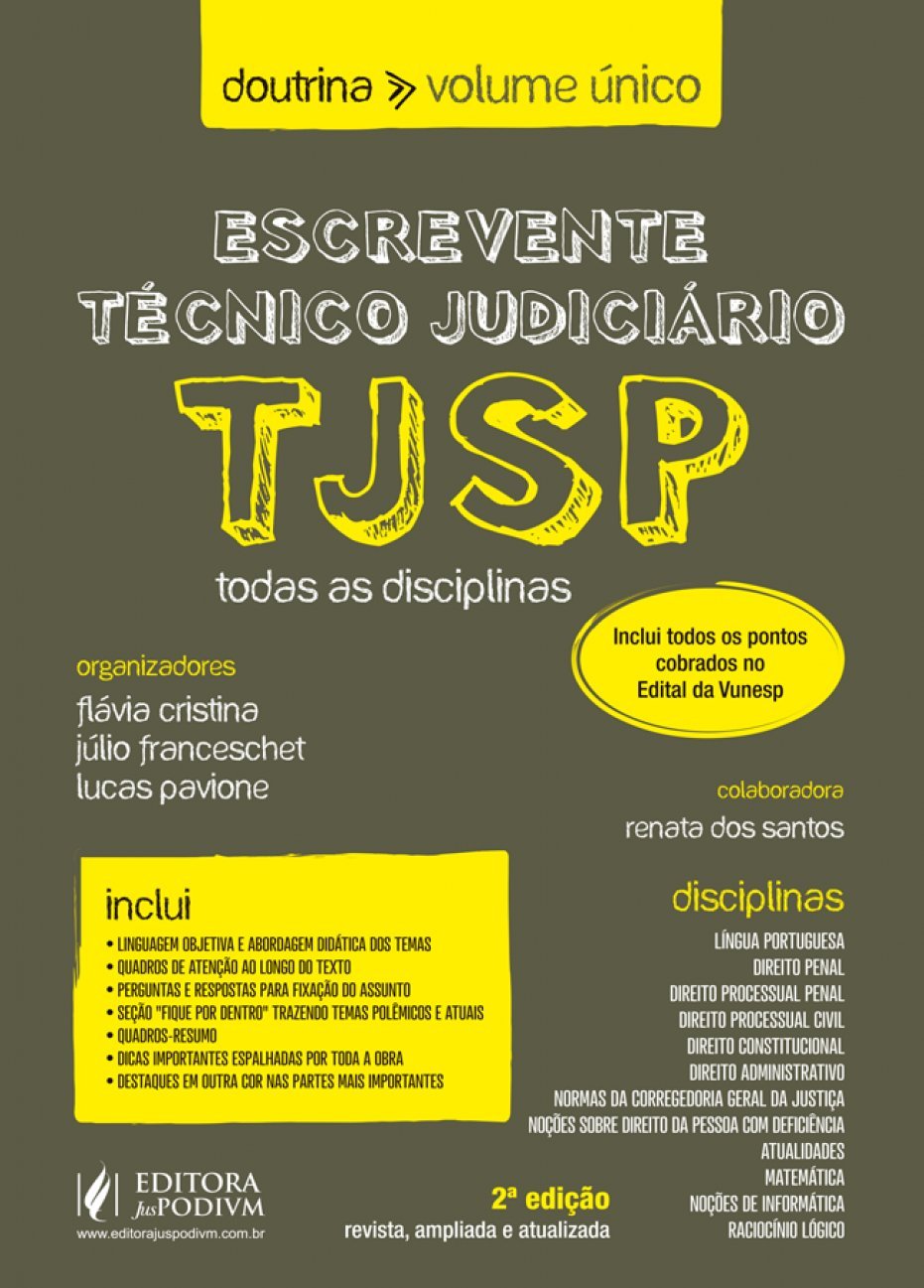 capítulo por capítulo baixar Escrevente Técnico Judiciário TJSP: Todas as Disciplinas