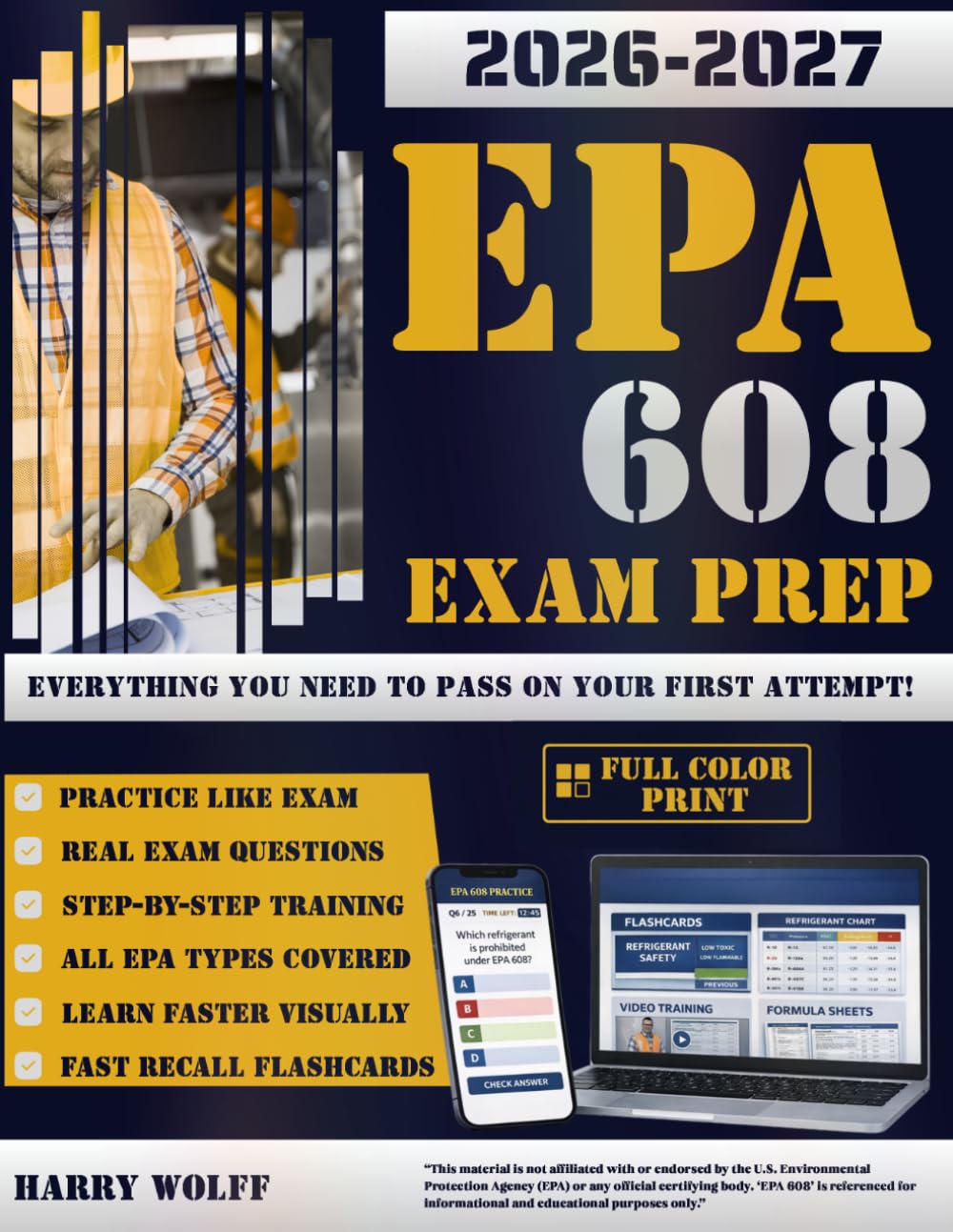 EPA 608 Master Study Guide: Full Exam Prep with Online Simulator, Expert Explanations, and Career-Focused HVACR Training — Everything You Need to Pass on Your First Attempt! baixar livro de graça