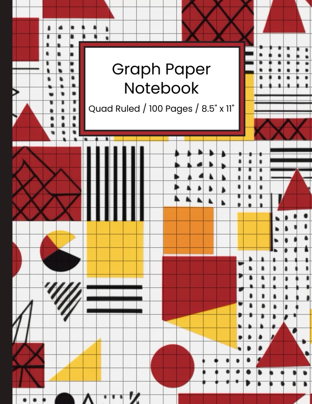Graph Paper Notebook for Math, Science, Engineering: Fun Memphis Style 80s Cover - Quad Ruled 4x4 - 100 pages - 8.5 in x 11 in baixar o livro de graça