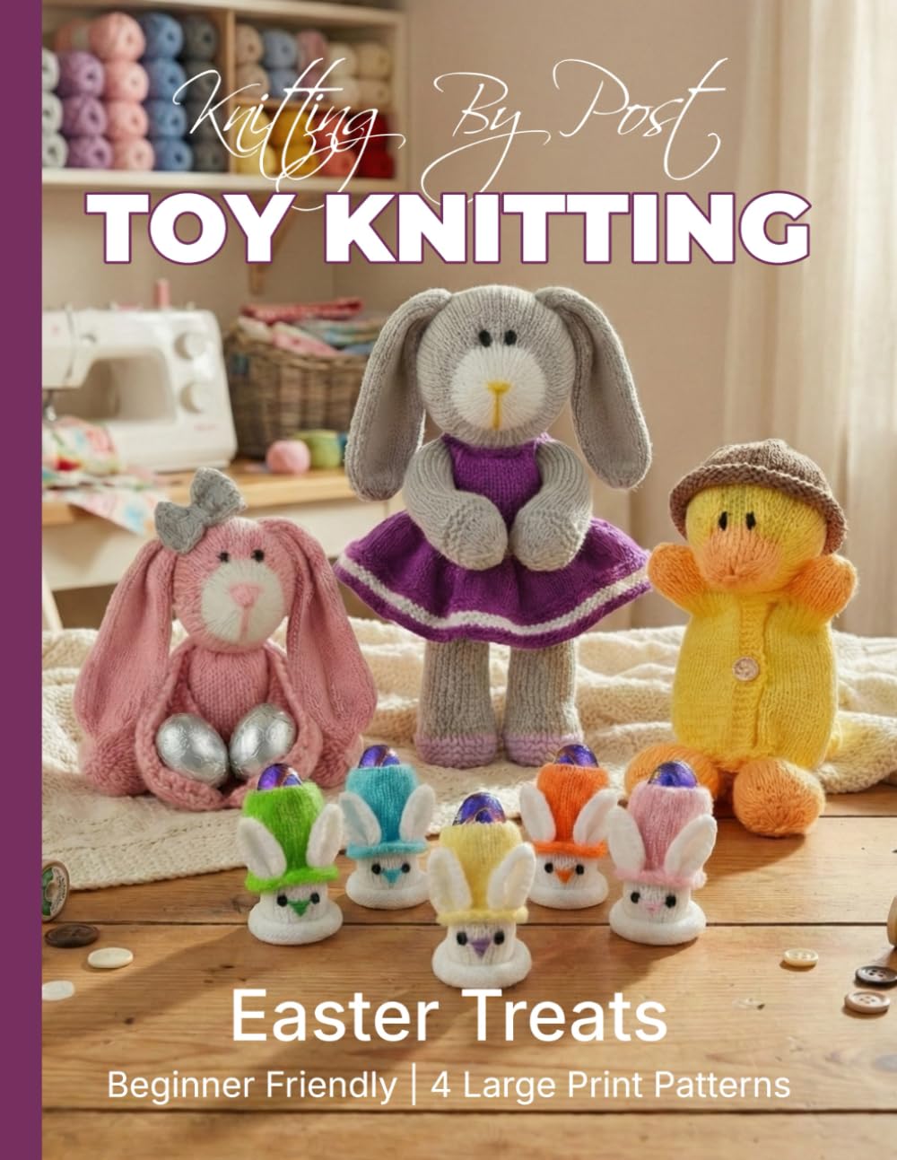 ler totalmente Knitting by Post: Easter Treats Pattern Book – 4 Easy-to-Follow Large Print Toy Designs