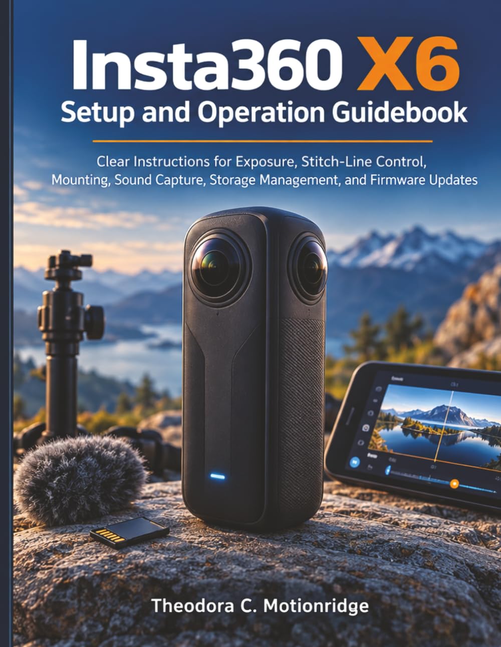 ler totalmente Insta360 X6 Setup and Operation Guidebook: Clear Instructions for Exposure, Stitch-Line Control, Mounting, Sound Capture, Storage Management, and Firmware Updates