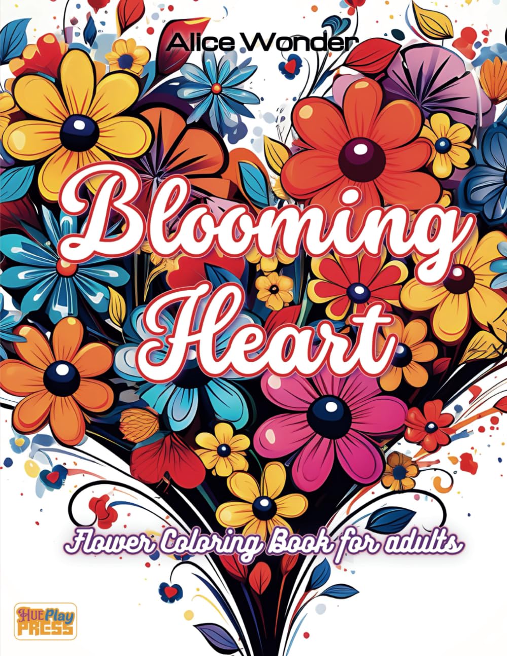 Blooming Heart: Flower Coloring Book for adults baixar livro de graça