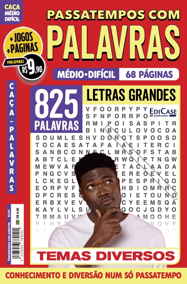 Passatempos com Palavras 1: Nível Médio/ Difícil - Conhecimento e diversão num só passatempo baixar livro de graça