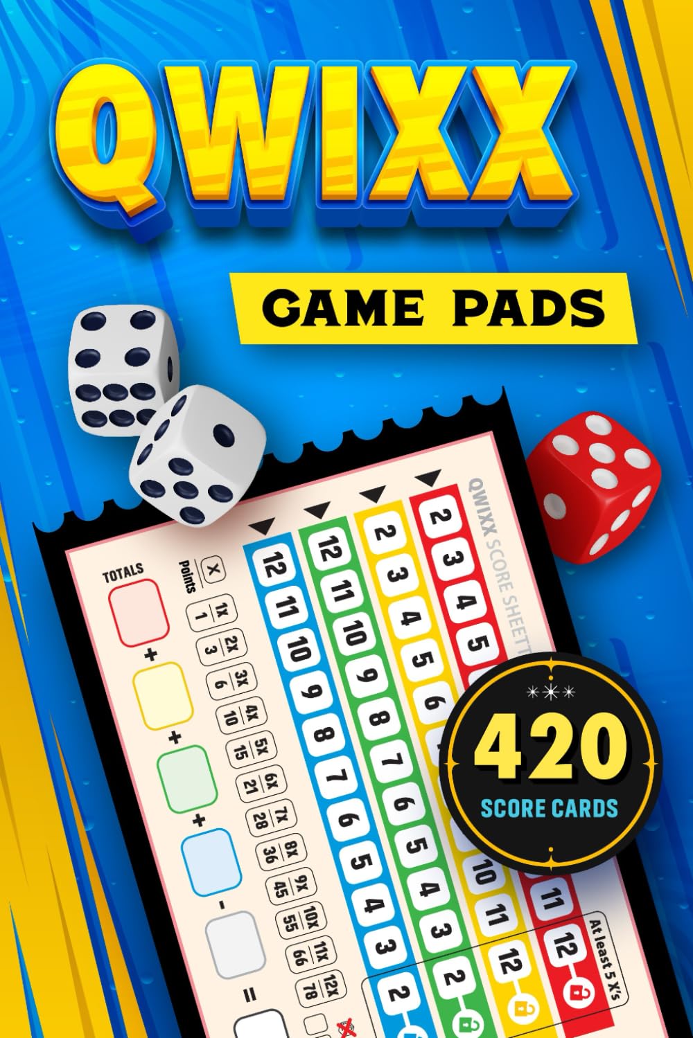 capítulo por capítulo baixar Qwixx Game Pads (In Color): 420 Qwixx Score Sheets, Portable Size, Double Sided Non Perforated Score Book