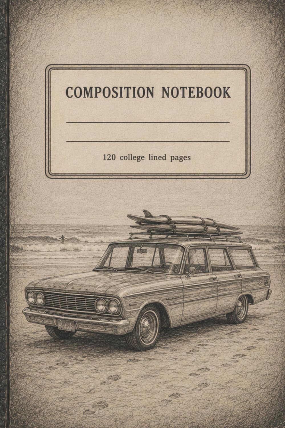 COMPOSITION NOTEBOOK: A College Ruled Lined Notebook for Surfing and Vintage Car Enthusiasts baixar o livro de graça