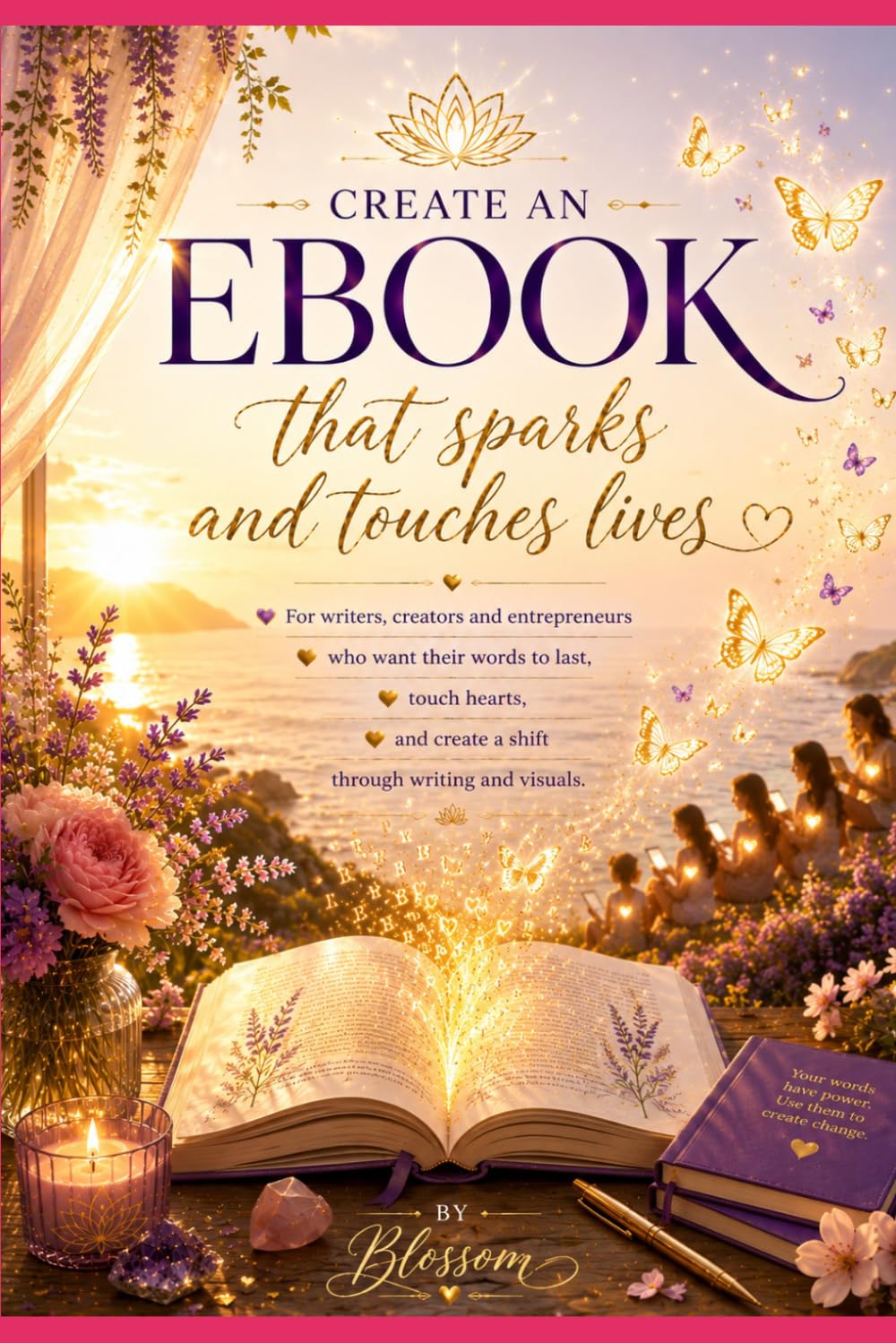ler totalmente Create an Ebook that Sparks and Touches Lives: A Beautifully Illustrated Guide for Writers, Creators and Entrepreneurs (Blossom Learning Series)