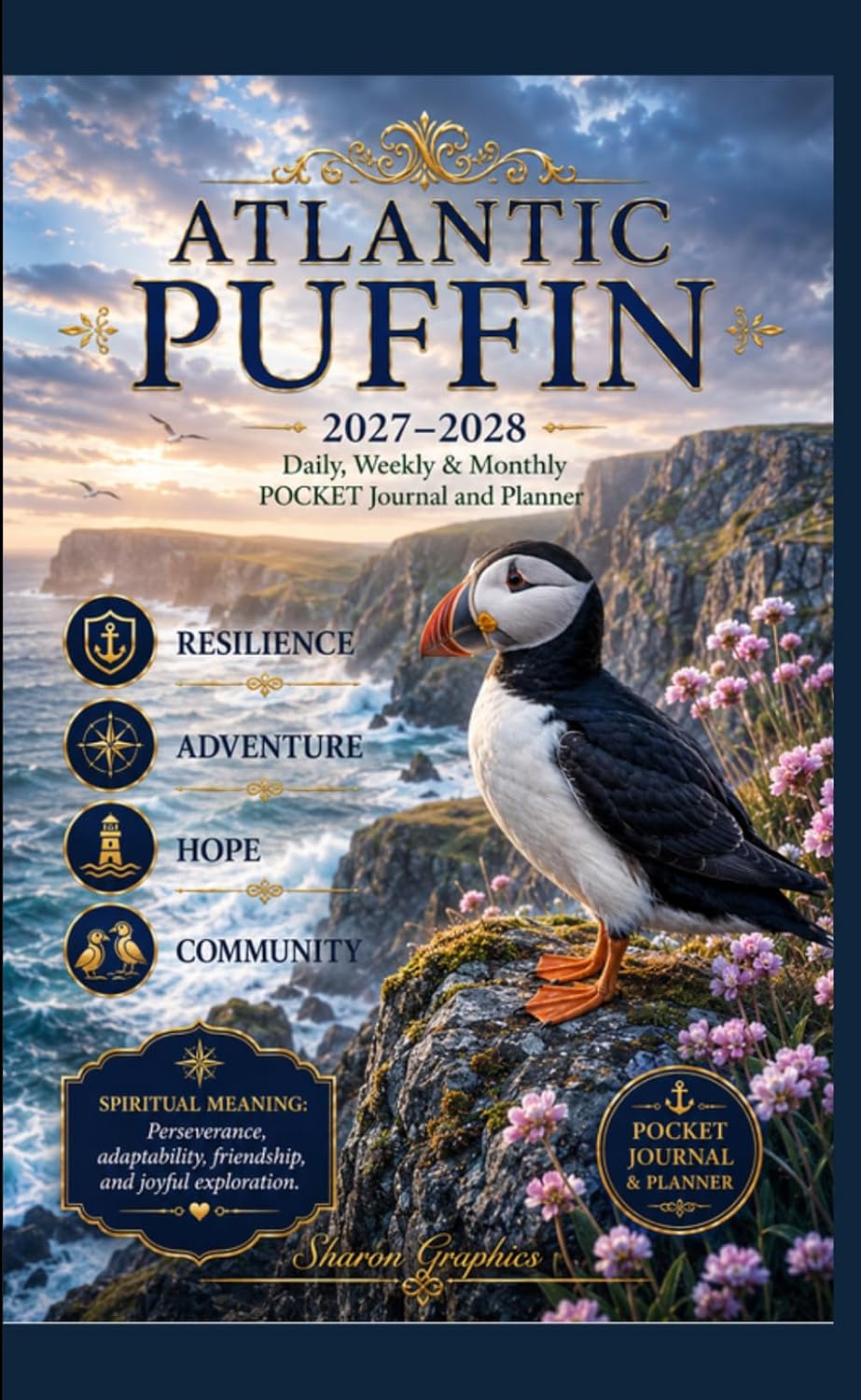 capítulo por capítulo baixar Atlantic Puffin: 2027-2028 Daily, weekly & Monthly Pocket Journal and Planner