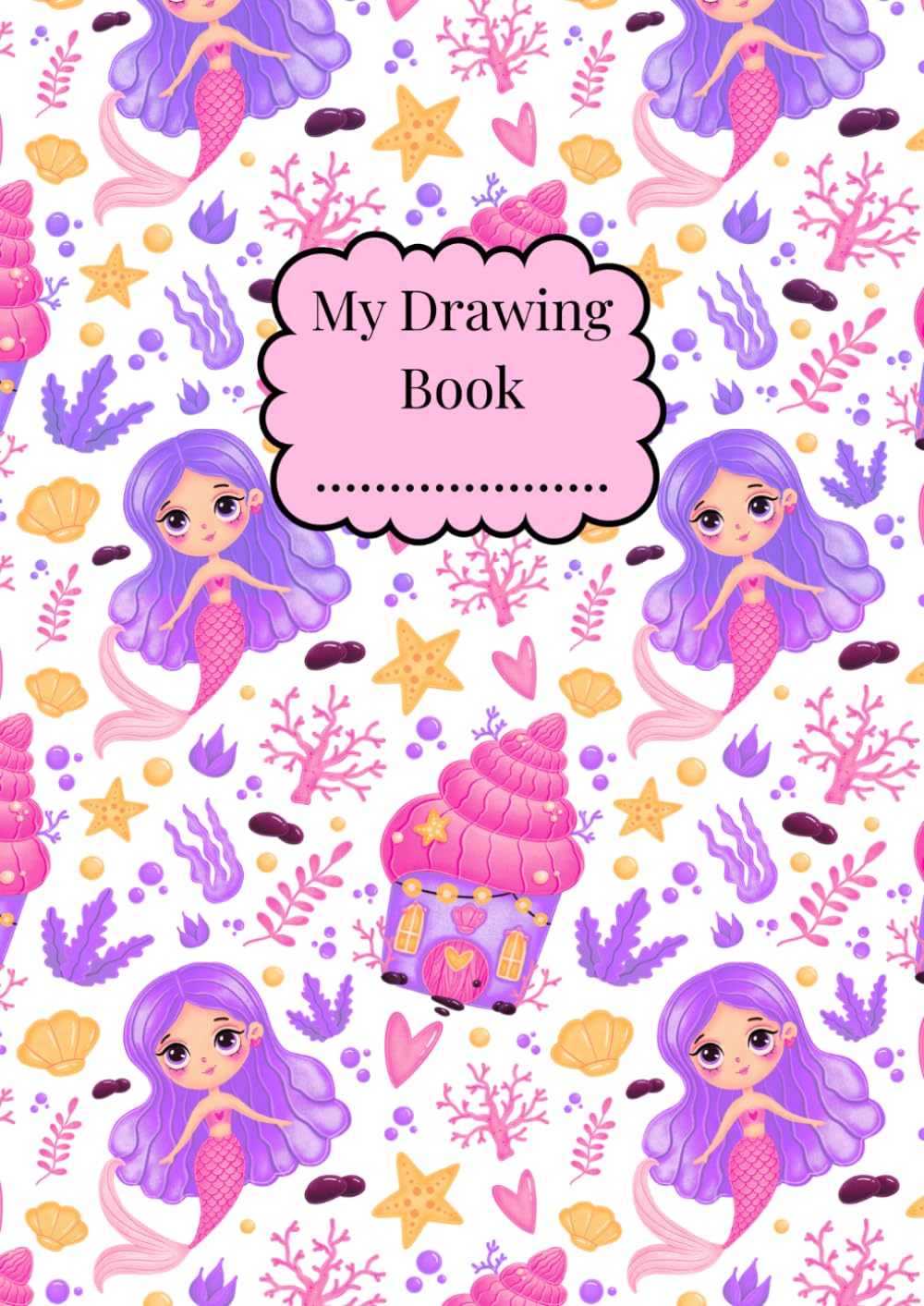 Mermaid Magic ~ My Drawing Book: Large A4 Blank Sketch Book For Kids | 100 Plain Pages for Drawing, Doodling and Sketching | Personalise Cover with... Art Pad (Little Noodlings ~ Mermaid Magic) baixar o livro de graça