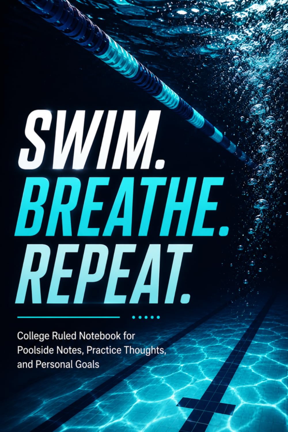 Swim Breathe Repeat: College Ruled Notebook for Poolside Notes, Practice Thoughts, and Personal Goals | Underwater Blue Lane Swimming Journal | 6 x 9 Inches baixar o livro de graça