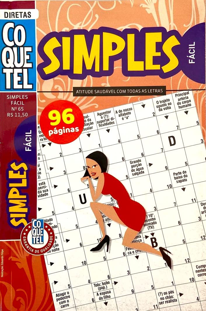 Palavras Cruzadas Simples Fácil 65 - Coquetel