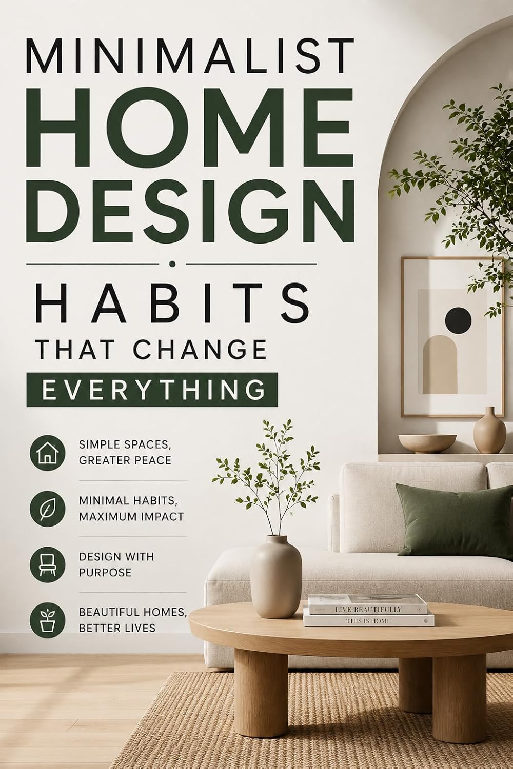 ler totalmente Minimalist Home Design Habits That Change Everything: 5 Techniques to Transform Your Minimalist Home Design (English Edition)