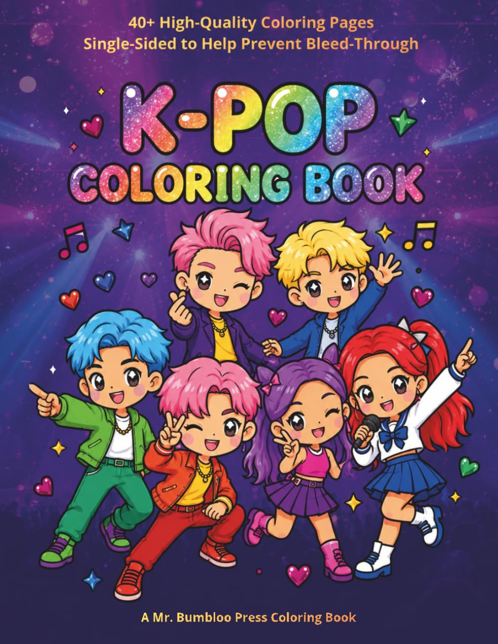 K-Pop Cuties Coloring Book for Girls Ages 4 – 8: Cute Idol-Inspired Coloring Pages for Kids and Young K-Pop Fans baixar o livro de graça