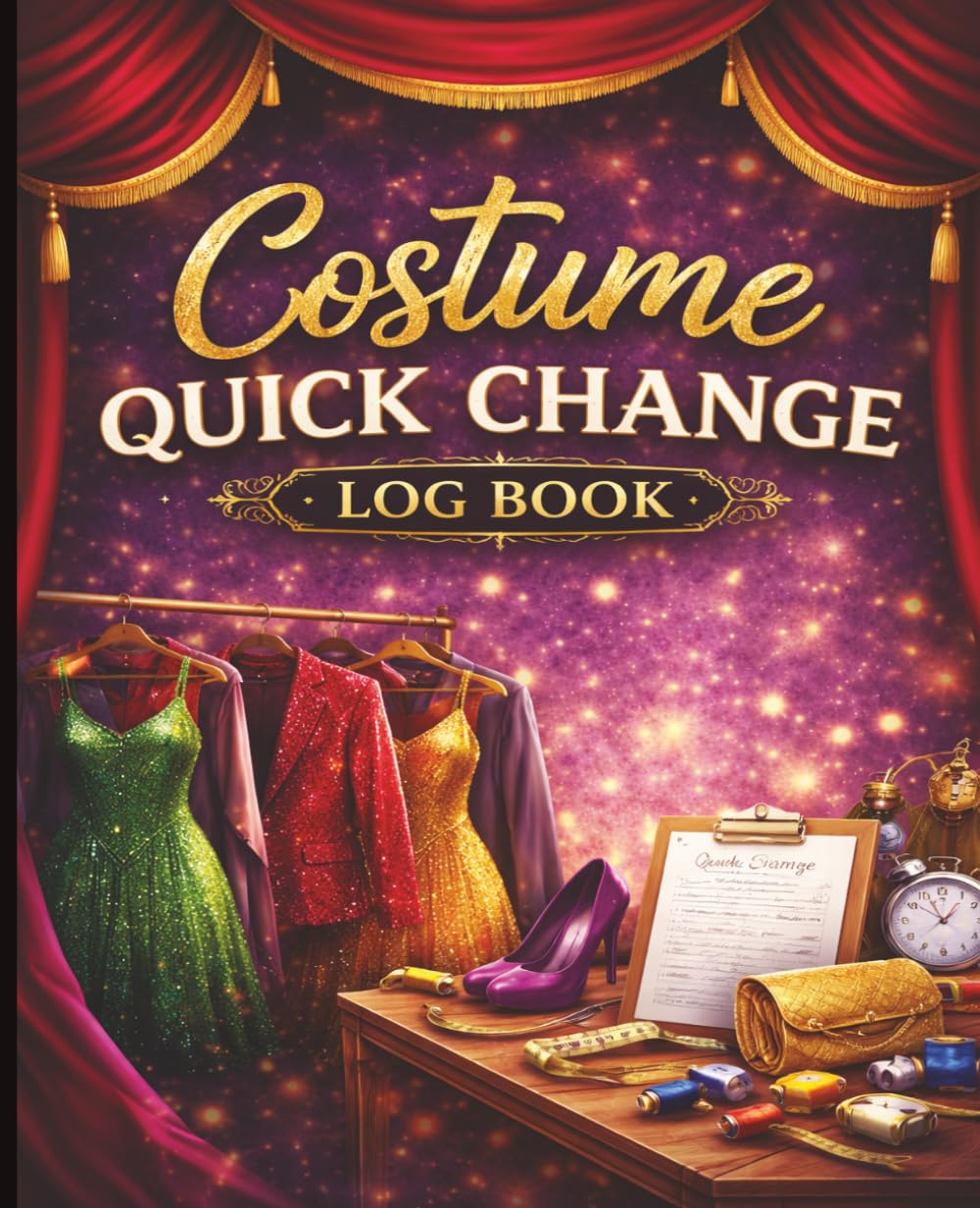 Costume Quick Change Log Book: Backstage Wardrobe Change Tracker for Theater, Dance, Musicals & Stage Crew baixar o livro de graça