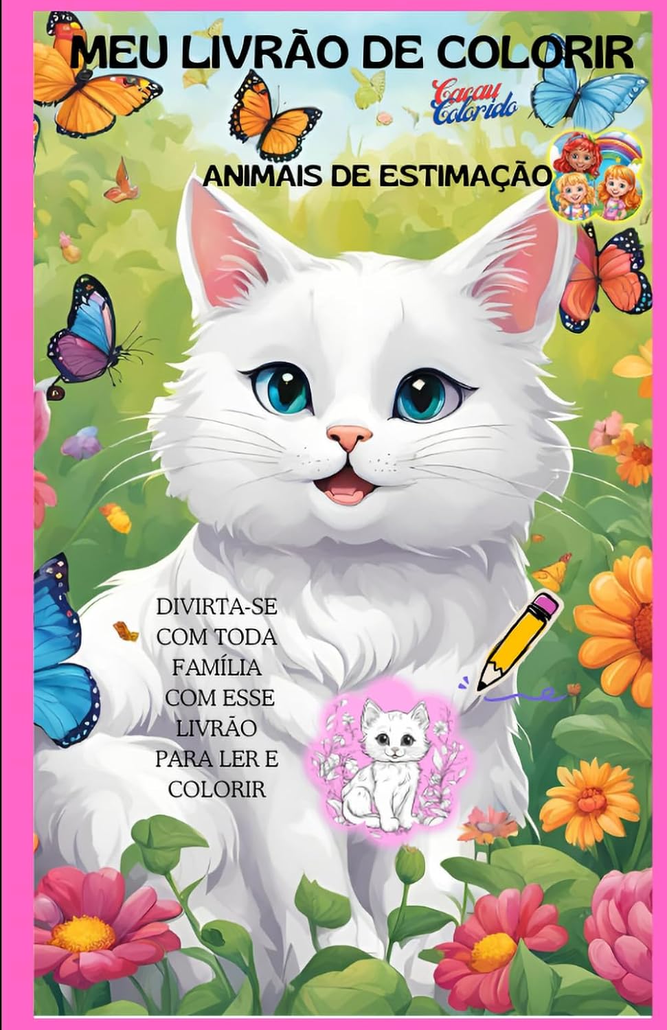 ler totalmente MEU LIVRÃO DE COLORIR: ANIMAIS DE ESTIMAÇÃO (Portuguese Edition)
