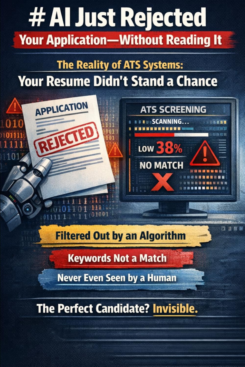 AI Just Rejected Your Application—Without Reading It: When you hit "submit," your resume enters an Applicant Tracking System (ATS)—software that scans... applications before a human ever sees them. baixar livro de graça