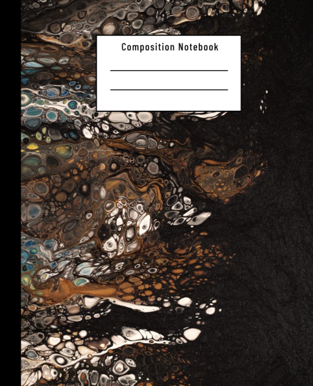 ler totalmente Composition Notebook: Black and Brown Marble | Liquid Abstract Painting Workbook: Wide Ruled Lined Paper, For Kids, Back To School and Adults (7,5 x 9,25 120 Pages)