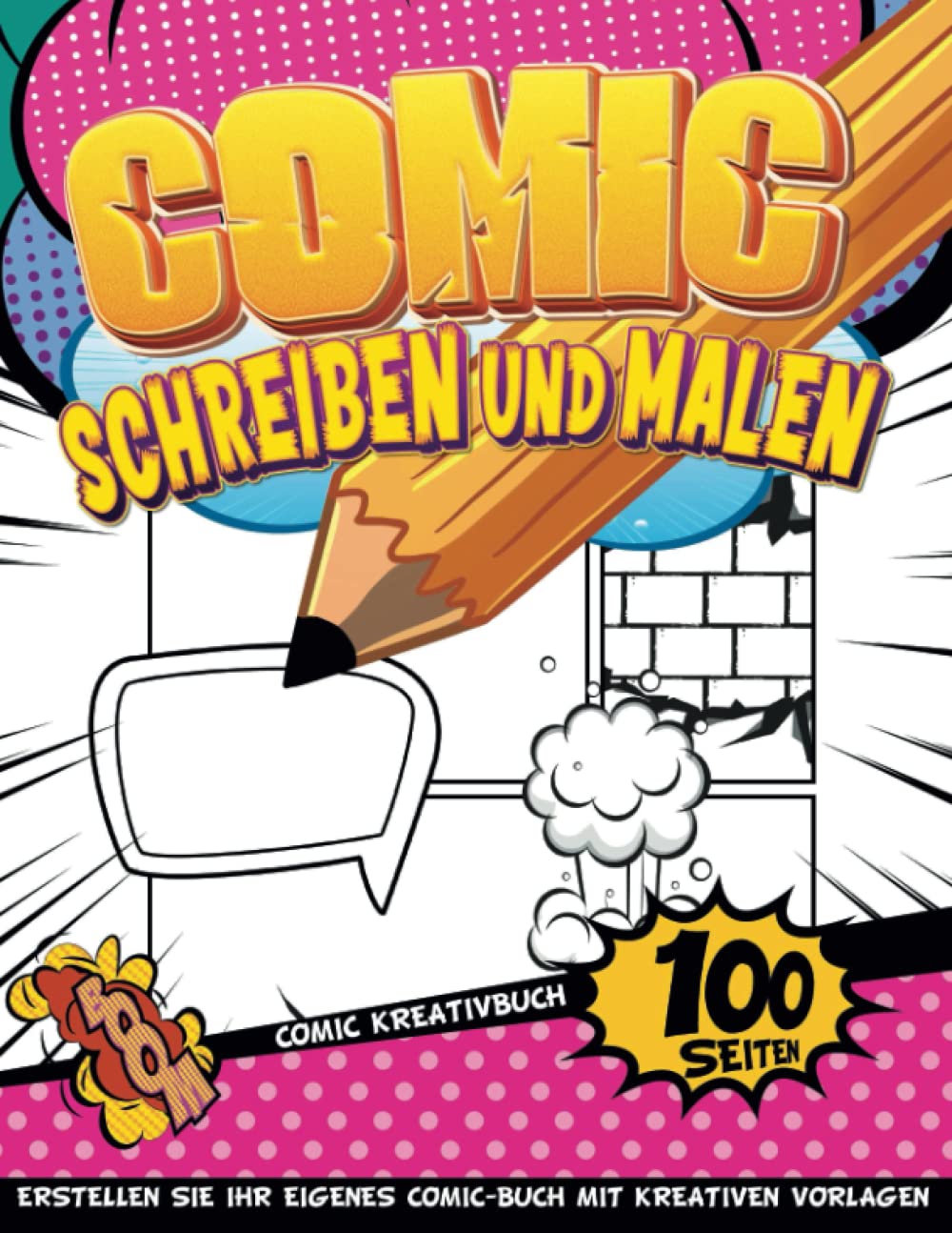 capítulo por capítulo baixar Comic Din A4 Notizbuch: Originelle Comic-Vorlagen Zum Üben Von Kreativem Schreiben Und Zeichnen Für Kinder | Geschenkideen Mädchen 8 Jahre (German Edition)