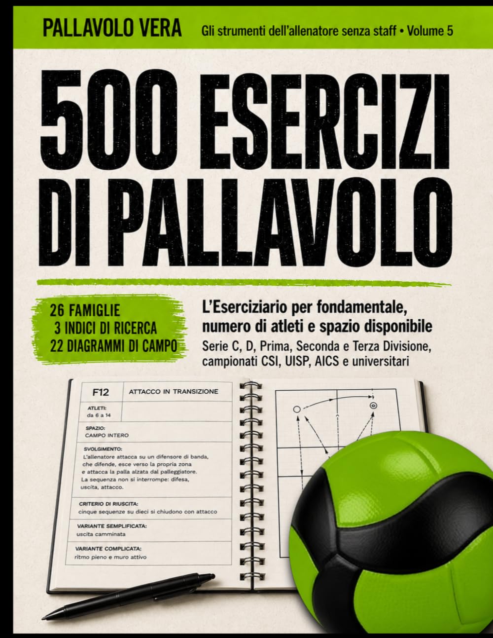 500 Esercizi di Pallavolo - L'Eserciziario: Schede pronte per fondamentale, numero di atleti e spazio disponibile: 26 famiglie, criterio di riuscita e... UISP e settore giovanile (Italian Edition) baixar o livro de graça