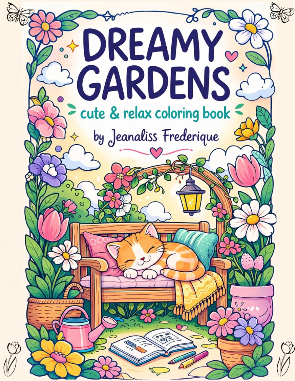 capítulo por capítulo baixar Dreamy gardens, cute and relax coloring boook:: Coloring Book for Adults and Teens Featuring Cute Cozy Daily Activities for Relaxation (Cozy Spaces Coloring)
