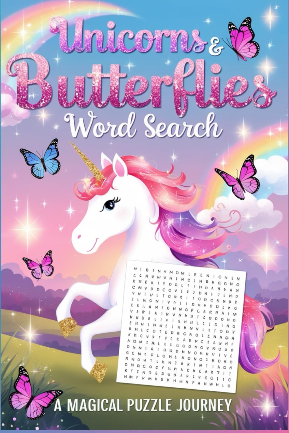 Unicorns & Butterflies Word Search: A Magical Puzzle Journey baixar livro de graça