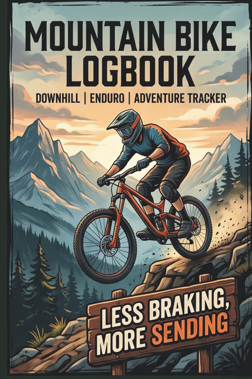 Less Braking, More Sending - Mountain Bike Logbook: Track & recap your downhill and trail rides, complete MTB mileage & maintenance journal to write in, perfect gift for mountain bikers & riders baixar livro de graça