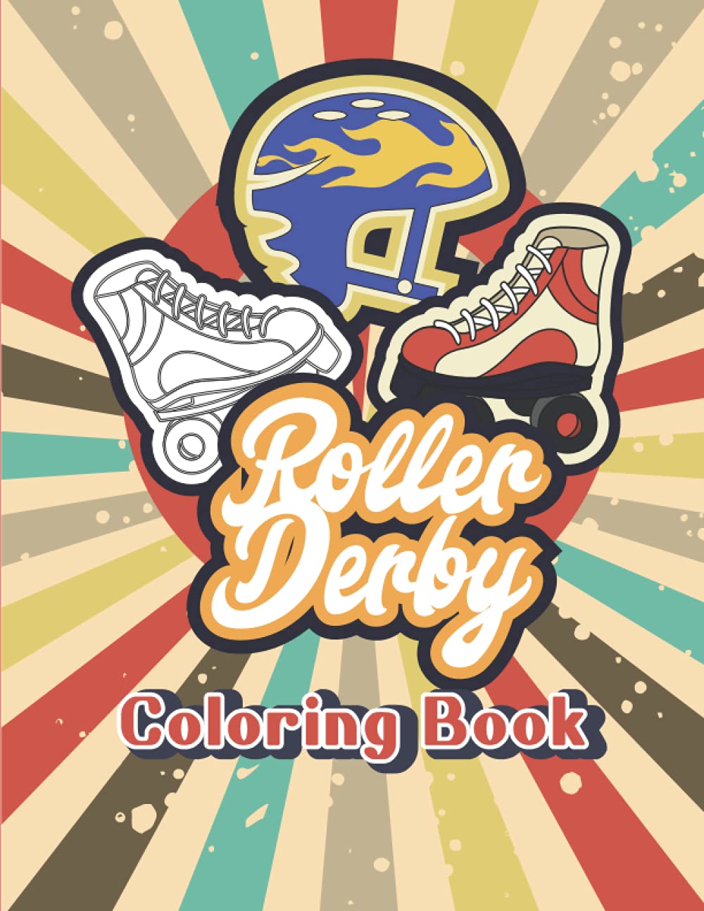 ler totalmente Roller Derby Blades Skates for Women and Kids Coloring Activity Book