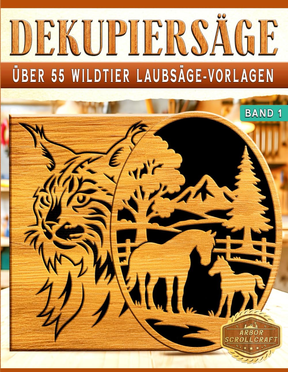 Dekupiersäge: Über 55 Wildtier Laubsäge-Vorlagen – Band 1 baixar livro de graça