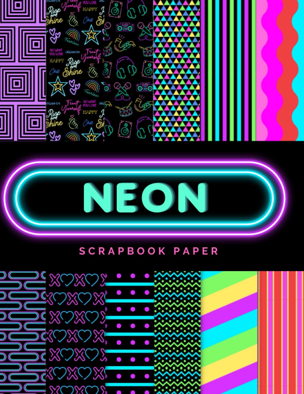 Neon Scrapbook Paper: Ideal DIY, Craft Projects, Card Making, Journals, Decorations (Scrapbook Paper Corner) baixar o livro de graça