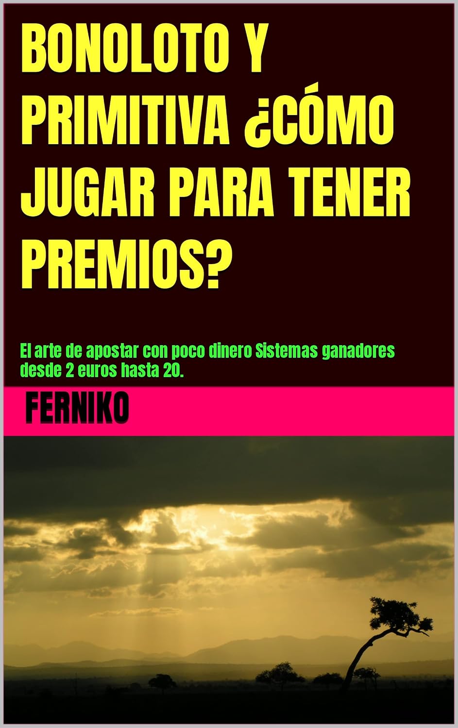 BONOLOTO Y PRIMITIVA ¿CÓMO JUGAR PARA TENER PREMIOS?: El arte de apostar con poco dinero Sistemas ganadores desde 2 euros hasta 20. (Spanish Edition) baixar livro de graça