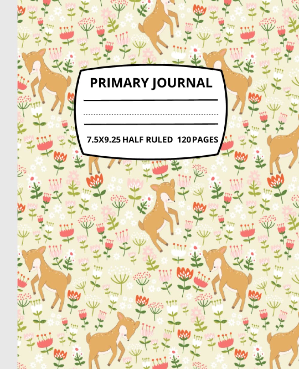 ler totalmente Primary Composition notebook K-2: Cute Animals Digital Paper Primary story journal with Picture Space and Dotted Midline| Top Half Blank | Handwriting... | for writing and drawing size 7.5” x 9.25”