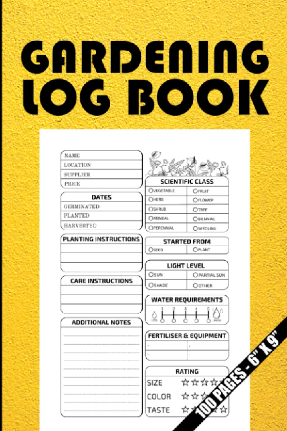 ler totalmente Gardening Log Book: Gardening Organizer Notebook for Avid Gardeners, Flowers, Vegetable Growing, Plants Profiles and Layout Design, Plant Project Tracking And More.