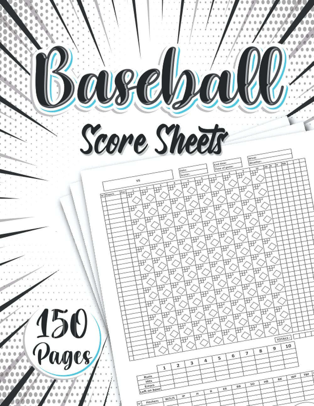 Baseball Score Sheets: 8.5 x 11 inch | 150 pages baixar livro de graça