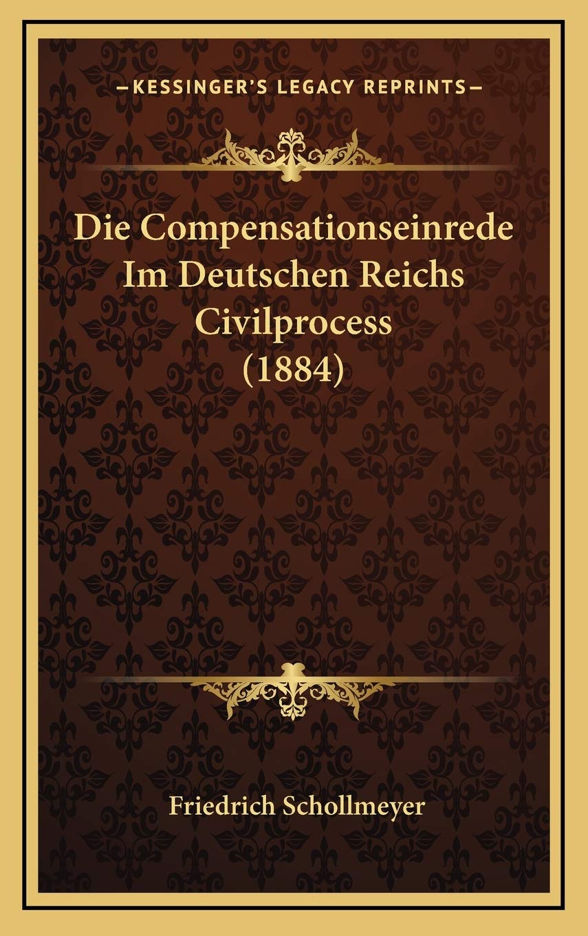 capítulo por capítulo baixar Die Compensationseinrede Im Deutschen Reichs Civilprocess (1884)