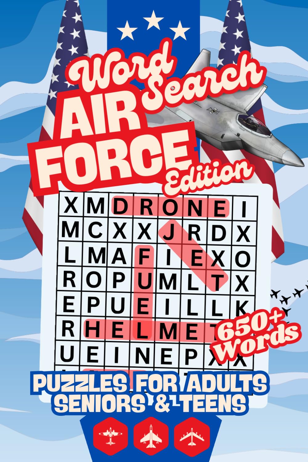 ler totalmente Air Force Word Search: Word Searches with Easy to Read Print about Air Force, Planes, Military and More | 6x9 inches, 110 pages | 50+ Puzzles... Gift for Vacations, Holidays and Free Times