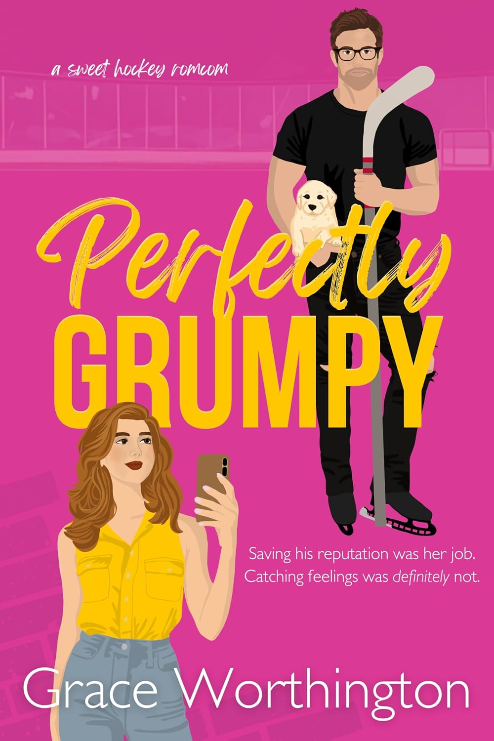 ler totalmente Perfectly Grumpy: A Sweet Hockey RomCom (Perfect Crush Hockey Romance Book 3) (English Edition)