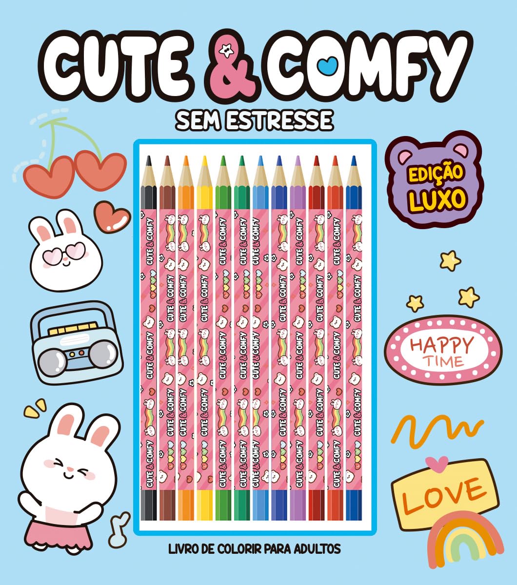 capítulo por capítulo baixar Cute & Comfy Sem Estresse - Edição de Luxo - 12 Lápis de Cor