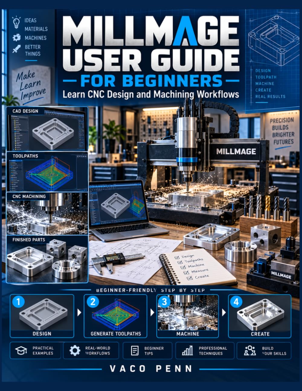 capítulo por capítulo baixar Millmage User Guide for Beginners: Learn CNC Design and Machining Workflows