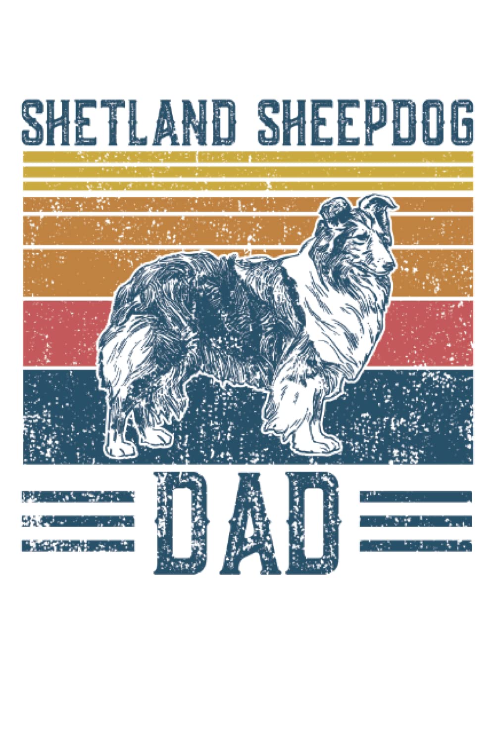 Dog Shetland Sheepdog Dad - Vintage Shetland Sheepdog Dad: A Journal Size (6 x 9 inches) Notebook | Diary | Planner with 120 Dot Grid Pages baixar o livro de graça
