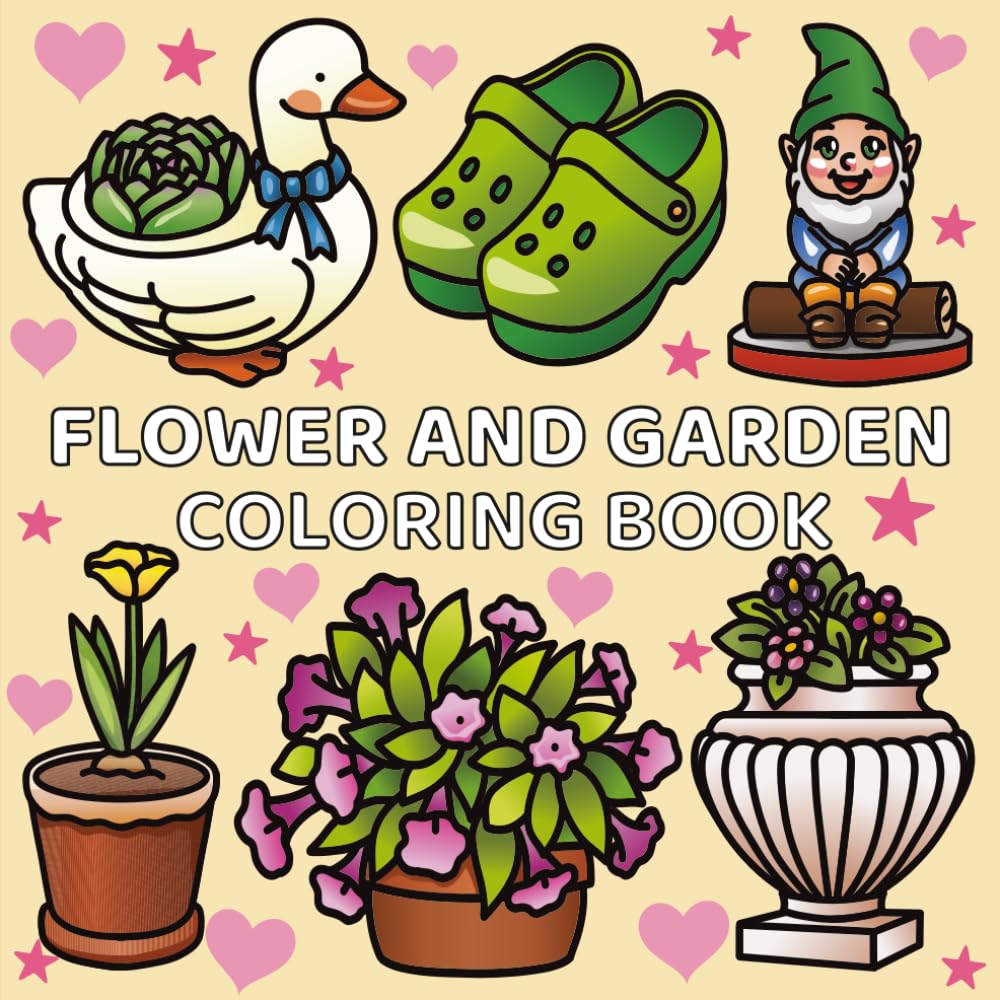 Flower and Garden Coloring Book: Bold And Easy Coloring For Adults Of All Ages | 8.5 x 8.5 inches | 50 Designs | Excellent Gift baixar o livro de graça