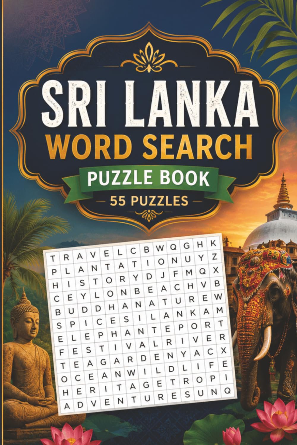 Sri Lanka Word Search Puzzle: 55 Puzzles Word Search about Sri Lanka and More | 6x9 inches, 110 pages | Gift for Sri Lanka & Countries Lover baixar livro de graça