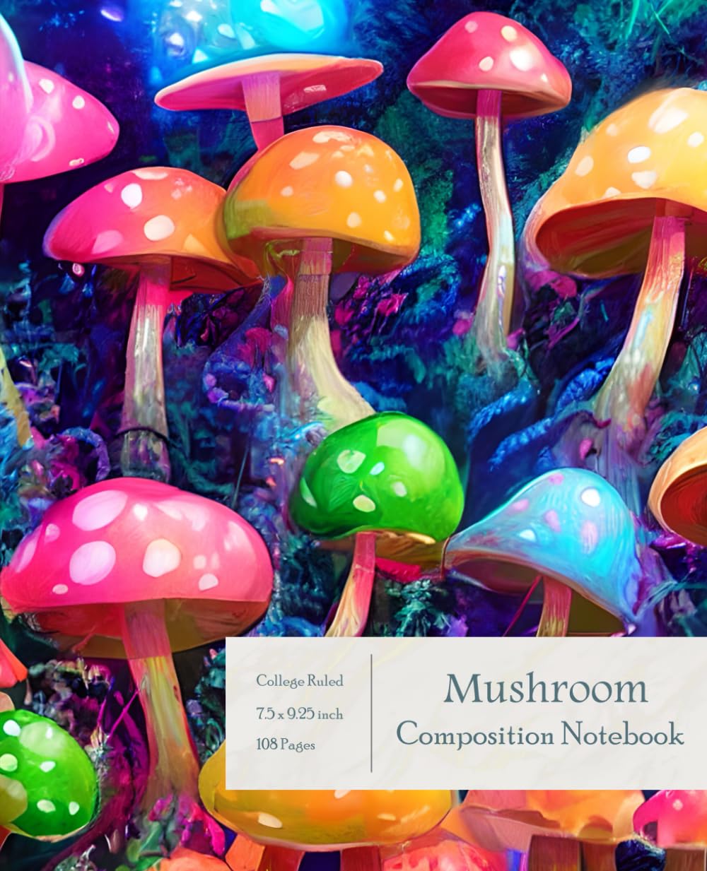 ler totalmente Mushroom Composition Notebook: College Ruled Journal for School and College Students, Mushroom Farming and as a Gardening Journal.