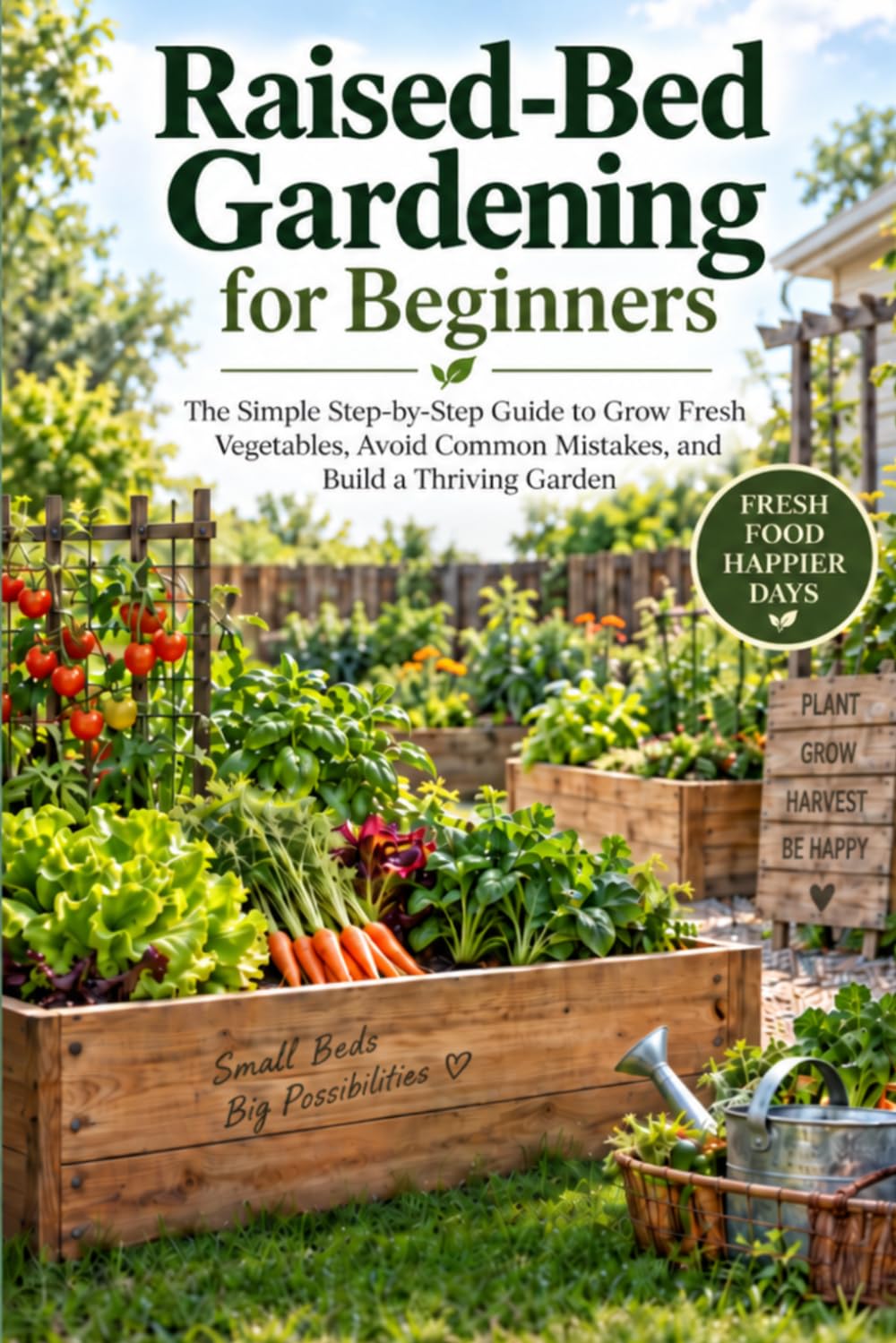 ler totalmente Raised-Bed Gardening for Beginners: A Step-by-Step Guide to Planning, Building, Planting, and Growing a Thriving Vegetable Garden