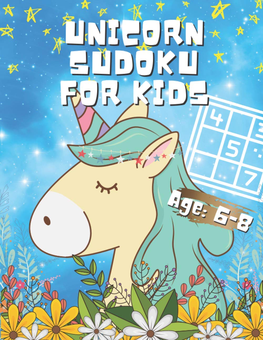 Unicorn Sudoku for Kids: 4x4 Sudoku Puzzles from Beginner to Advanced | Large Print, 8.5” x 11” Page and Full Solutions Answers baixar livro de graça