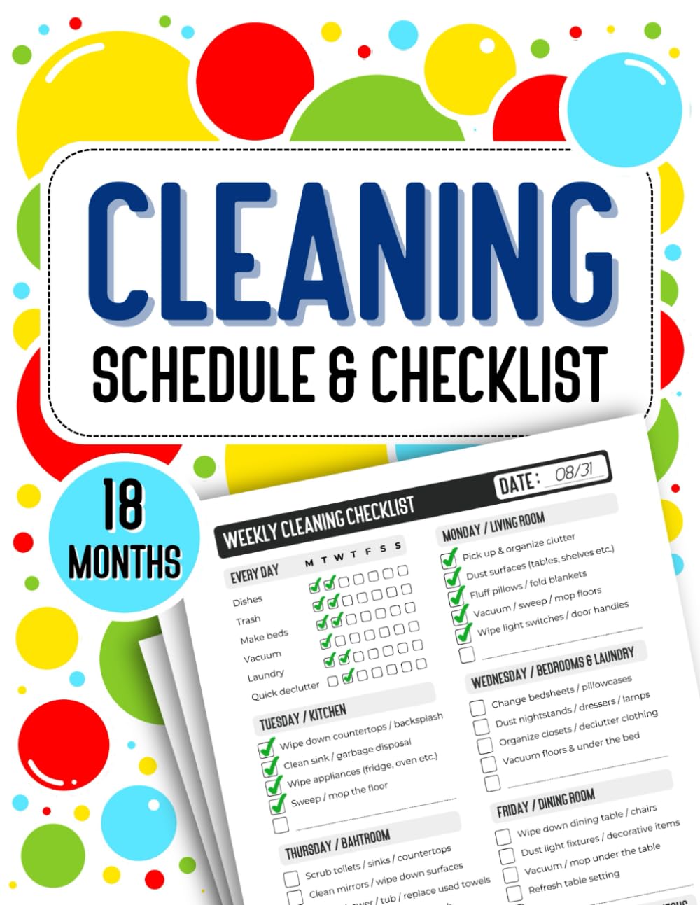 capítulo por capítulo baixar Cleaning Schedule and Checklist: 18 Months of Daily, Weekly and Monthly Cleaning Checklists For A Tidy Home