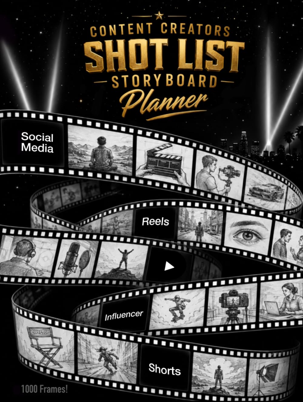 capítulo por capítulo baixar Content Creators Shot List Storyboard Planner: The Ultimate Video Planning Blank Storyboard Notebook for Video Creators with 1,000 Portrait and Landscape16:9 Frames.