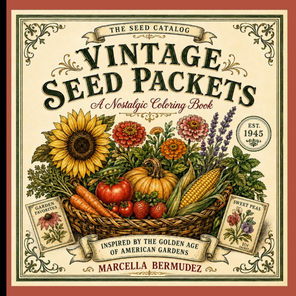 capítulo por capítulo baixar Vintage Seed Packets: VINTAGE SEED PACKETS An Adult Coloring Book Featuring Vintage Garden Seed Packets, Flowers, Herbs & Heirloom Vegetables
