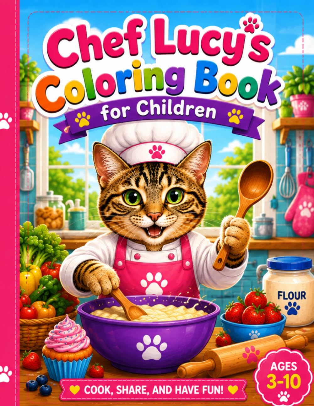 ler totalmente Chef Lucy's Coloring Book Adventures For Children: Deliciously Fun Coloring Adventures for Children